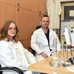 Oleksandra Labzová a Vojtěch Hrdlička, foto: ÚFCH JH AV ČR