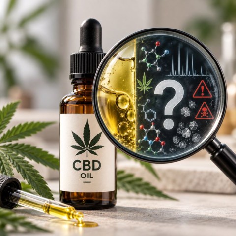 Špatně označené oleje s obsahem CBD prodávané v Evropě: skryté riziko pro spotřebitele?